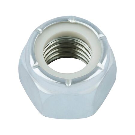 Hexagon Nut Low Profile with Clamping Piece | Zinc-Plated A2K | GR5 Steel | @Pack of 10 | by Wurth