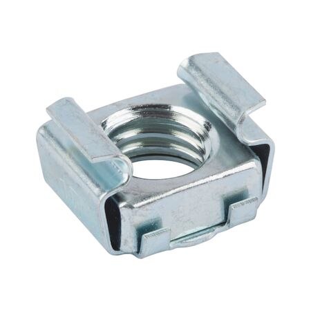 Cage Nut WN 0381 | Zinc-Plated Steel | Blue Passivated | Reusable Design | @Pack of 25 | by Wurth