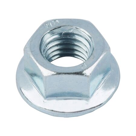 Serrated Locking Nut M5 | Steel Strength Class 8 | Zinc-Plated & Blue Passivated | @Pack of 50 | by Wurth