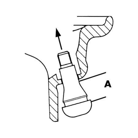 Rubber Valve SNAP IN TYRVLVE TR413 | Chrome Plated | Max Pressure 4.5 Bar | @Pack of 10 | by Wurth