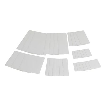 Tarpaulin Repair System Patch Set | 32 Self-Adhesive Patches | UV-Resistant | Light Grey | @1 of 1 | by Wurth