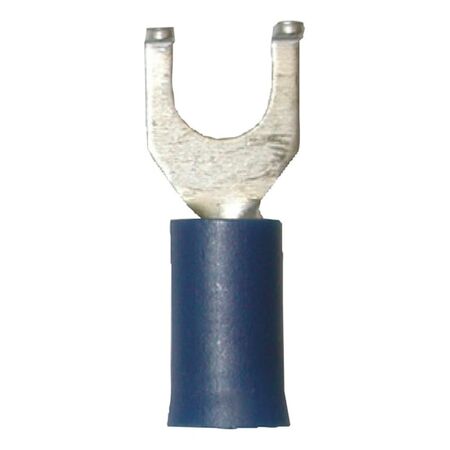 Crimp Cable Lug Fork Shape | Polyamide Insulated | M5 Flange Hole | Red | @Pack of 25 | by Wurth