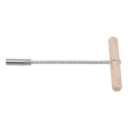 Cleaning Brush Handle | M8 Thread | Wood & Steel Construction | Borehole Cleaning | by Wurth