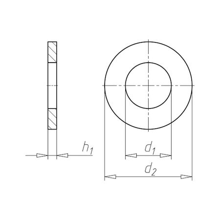 Washer for Screws with Heavy Clamping Sleeve | Zinc-Plated Steel | Corrosion Resistant | DIN 7349 Compliant | @Pack of 10 | by Wurth