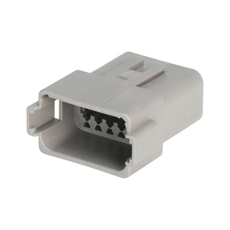 Pin Housing Deutsch DT Series | 12 Electrical Poles | IP67 Rated | Grey | @Each by Wurth