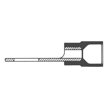 Crimp Cable Lug Fork Shape | Polyamide Insulated | M4 Flange Hole | Yellow | @Pack of 25 | by Wurth