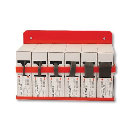 Heat Shrink Set 7pcs | 3:1 Heat Shrink Ratio | Includes Mountable Rack | by Wurth