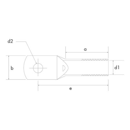Copper Cable Lugs | Tin Plated | M10 Flange Hole | 16 mm² | @Pack of 10 | by Wurth