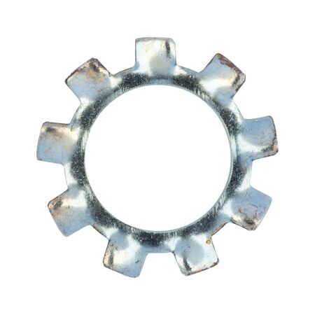 Serrated Washer Type A DIN 6797 | Externally Serrated Design | Zinc-Plated Steel | Corrosion Resistant | @Pack of 100 | by Wurth