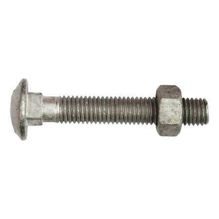 Coach Bolts with Nuts | Square Neck Design | Hot Dip Galvanized Finish | @Pack of 25 | by Wurth