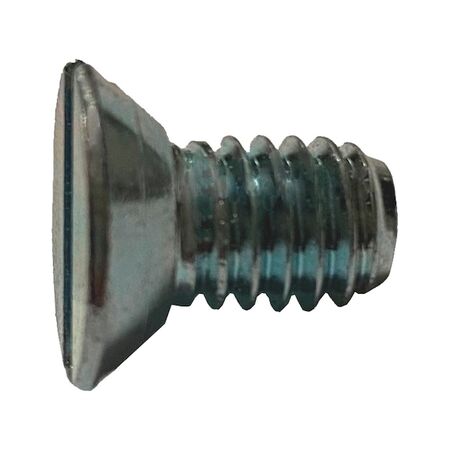 Screw Countersunk Head ASME B1863 | Zinc Plated Steel | Corrosion Resistant | Slot Drive | @Pack of 100 | by Wurth