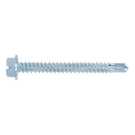 Drilling Screw with Hexagon Head | Case-Hardened Steel | Zinc-Plated & Blue Passivated | @Pack of 25 | by Wurth