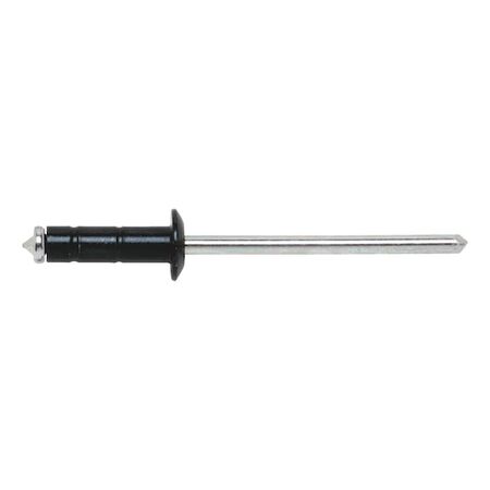 Blind Rivet Flat Head | Aluminium with Black Anodised Finish | Multi-Use | @Pack of 50 | by Wurth