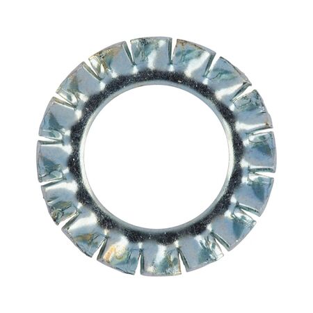 Serrated Lock Washer DIN 6798 | Externally Serrated Design | Zinc-Plated Steel | Blue Passivated | @Pack of 100 | by Wurth