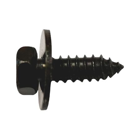 Hexagon Head Panel Screws with Washer | Black Zinc Plated | Durable Steel | @Pack of 25 | by Wurth