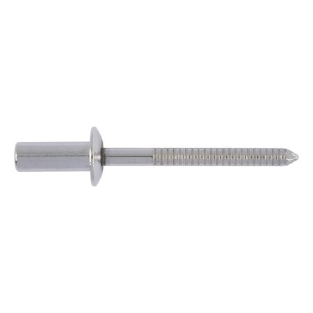 Blind Bucket Rivet Flat Head DIN EN ISO 16585 | Stainless Steel | Dome Head | @Pack of 25 | by Wurth