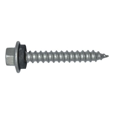 Hex Head Screw with Seal Type 17 | Hot Dip Galvanized Steel | Self-Drilling Tip | 4.8mm Diameter | @Pack of 30 | by Wurth