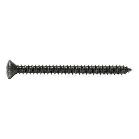Raised Countersunk Head Tapping Screw | Black Zinc-Nickel Plated | Self-Tapping Design | H Cross Recess | @Pack of 50 | by Wurth