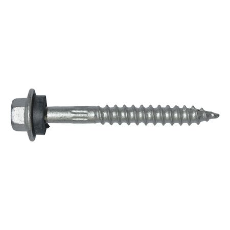 Hex Head Type 17 Wood Screw | Flanged with Rubber Seal | Self-Drilling Tip | Class 4 Coating | by Wurth
