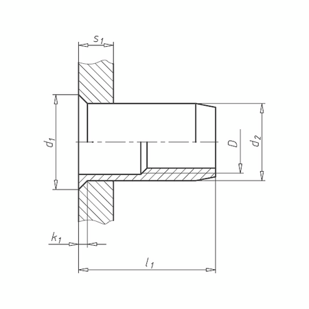 Rivet Nut Small Countersunk Head A2 Stainless Steel | M8 Thread | 27000 N Tensile Load | 10 PCS | by Wurth