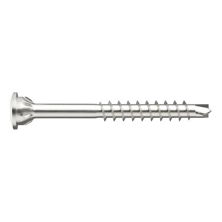 ASSYplus 4 TH Glass Strip Screw | Nickel Plated Steel | Partial Thread & Top Head | @Pack of 500 | by Wurth