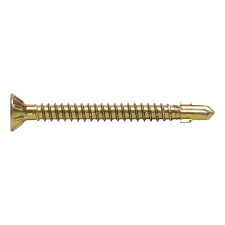 Wing-Type Drilling Screw | Countersunk Milling Head | AW Drive | Yellow Galvanized | @Pack of 500 | by Wurth