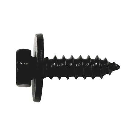 Hexagon Head Panel Screws with Washer | Black Zinc Coating | 25 PCS | by Wurth