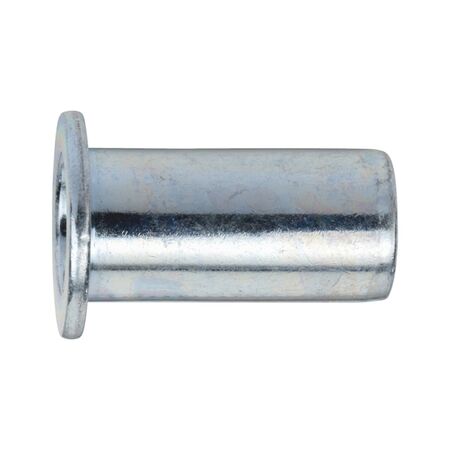 Rivet Nut Multi-Purpose Flat Head | Zinc Plated Steel | M8 Thread | @Pack of 10 | by Wurth