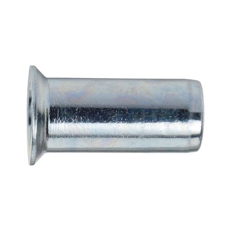 Rivet Nut Multi-Purpose with Countersunk Head | Zinc-Plated Steel | 9500 N Load Capacity | @Pack of 10 | by Wurth