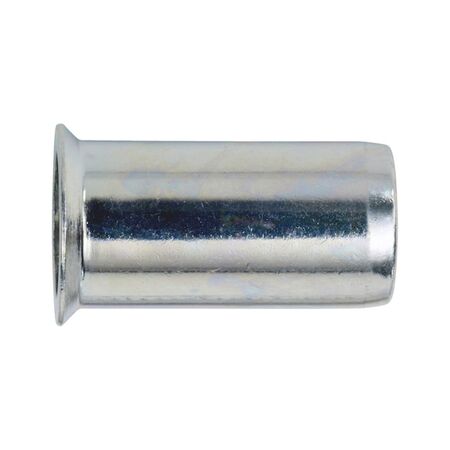 Rivet Nut Multi-Purpose | Countersunk Head | Zinc-Plated Steel | @Pack of 10 | by Wurth