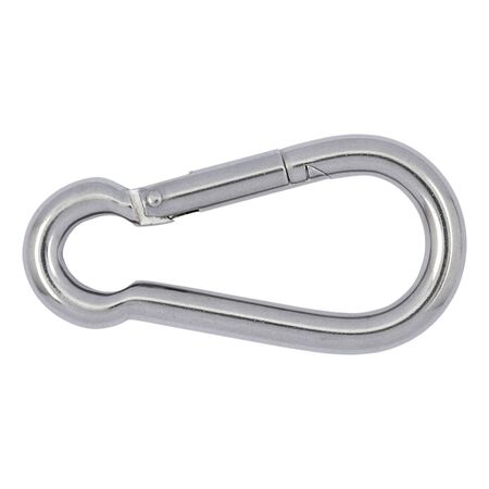 Snap Hook DIN 5299 Shape C | A2 Stainless Steel | 350 kg Load Capacity | Plain Surface Finish | @Pack of 5 | by Wurth