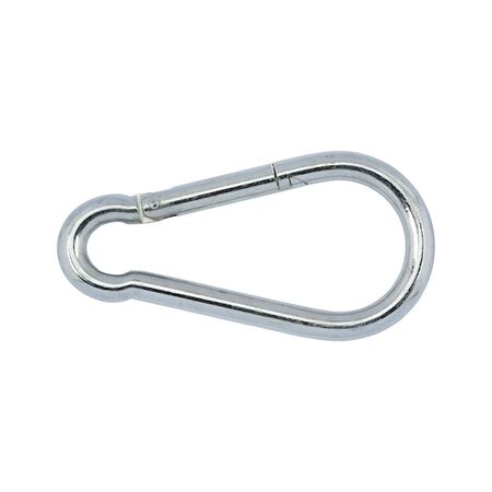 Snap Hook DIN 5299 Shape C | Zinc Plated Steel | 450 kg Load Capacity | Concealed Coil Spring | @Pack of 5 | by Wurth