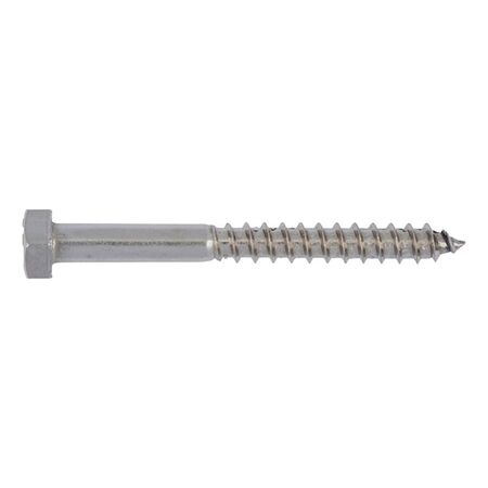 Wood Screw Hexagon Head DIN 571 | A2 Stainless Steel | Corrosion Resistant | 100 PCS | by Wurth
