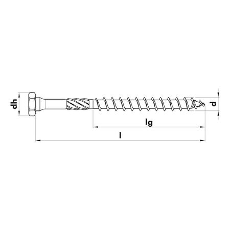 ASSY® 3.0 Combination Timber Screw | Hexagon Head | Glide-Coated Coarse Thread | Zinc Plated | @Pack of 75 | by Wurth
