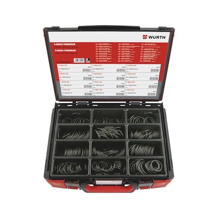 Metric O-Ring Assortment | NBR Material | 330 Pieces | RoHS Compliant | by Wurth