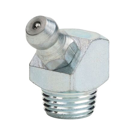 Cone Grease Nipple Angled 45° | Zinc Plated Steel | Self-Locking Design | M10x1 Thread | @Pack of 10 | by Wurth
