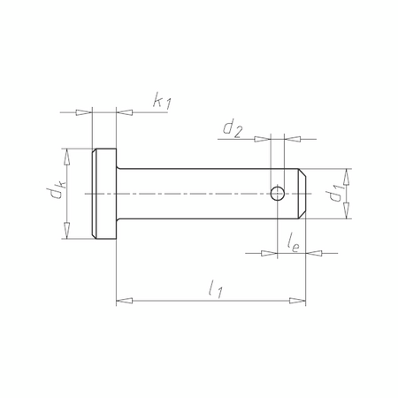 Stud with Small Head DIN 1434 | Steel Construction | Zinc-Plated & Blue Passivated | by Wurth
