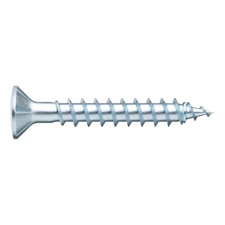 Window Construction Screw | Roller-Sorted Full Thread | Raised Countersunk Head | Zinc Plated | @Pack of 4000 | by Wurth