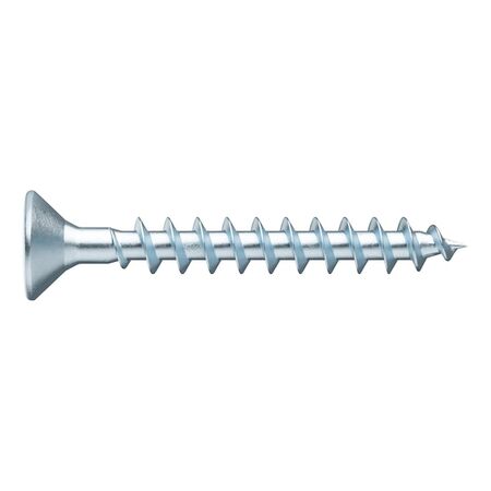 MDF Fittings Screw | Full Thread Countersunk Head | Zinc-Plated Steel | @Pack of 100 | by Wurth