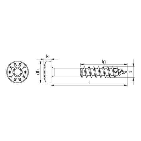 A2 Stainless Steel Pan Head Screws | Partial Thread | 4.5mm Diameter | 80mm Length | @Pack of 100 | by Wurth