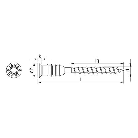Jamo 4 CS Screw | Adjustable Distance Mounting | Zinc-Plated Steel | 100 PCS | by Wurth