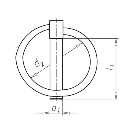 Linch Pin 10 PCS | Durable Steel | Yellow Zinc-Plated | Corrosion Resistant | by Wurth