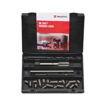 Helical Insert Assortment W.TEC® INSERT COIL | M10 Thread | 24 PCS | A2 Stainless Steel | by Wurth