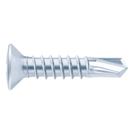 Window Construction Screw FEBOS®plus | Self-Drilling | Zinc-Plated & Blue Passivated | Raised Countersunk Head | @Pack of 1000 | by Wurth