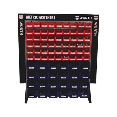 Metric 88 A2K Bolt Rack Package | 2651 Pieces | 78 Bin Rack with Labels | ORSY System | by Wurth