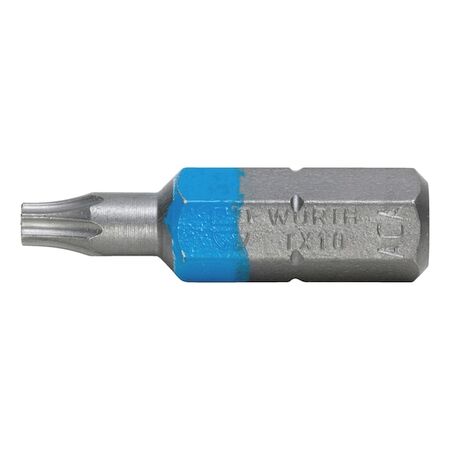 C 6.3 TX Bit (1/4 inch) | TX10 Tip Size | Robust Steel Construction | Short Design | by Wurth