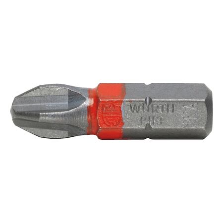 C 63 PH3 Screwdriver Bit | 1/4 Inch Hex Drive | Colour-Coded & Durable | by Wurth