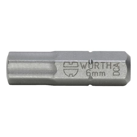 C 63 Bit Hexagon Socket 1/4 Inch | Patented POWERDRIV Design | 6mm Tip Size | by Wurth