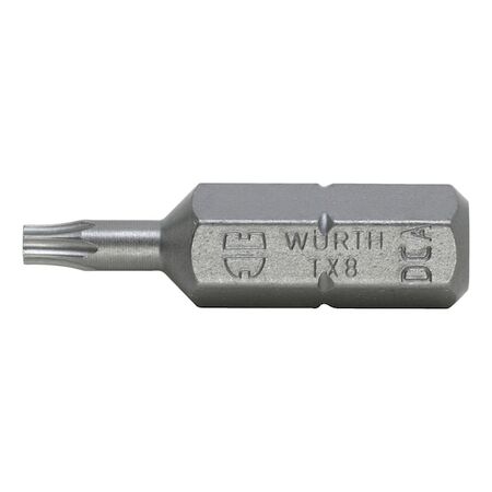 C 6.3 TX8 Bit (1/4 inch) | Short Design | Robust Steel | Versatile for Hand & Power Tools | by Wurth