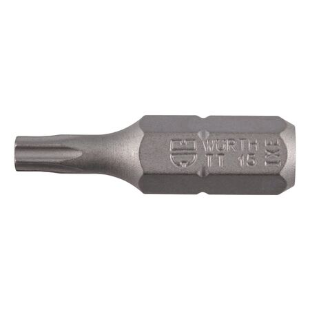 C 6.3 TX15 Bit | Robust Steel Construction | Fits 1/4 Inch Hex Drive | by Wurth